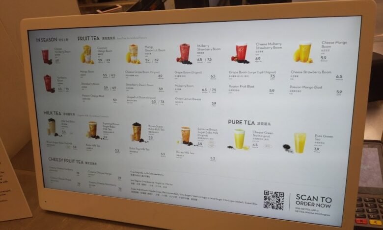 Heytea Menu
